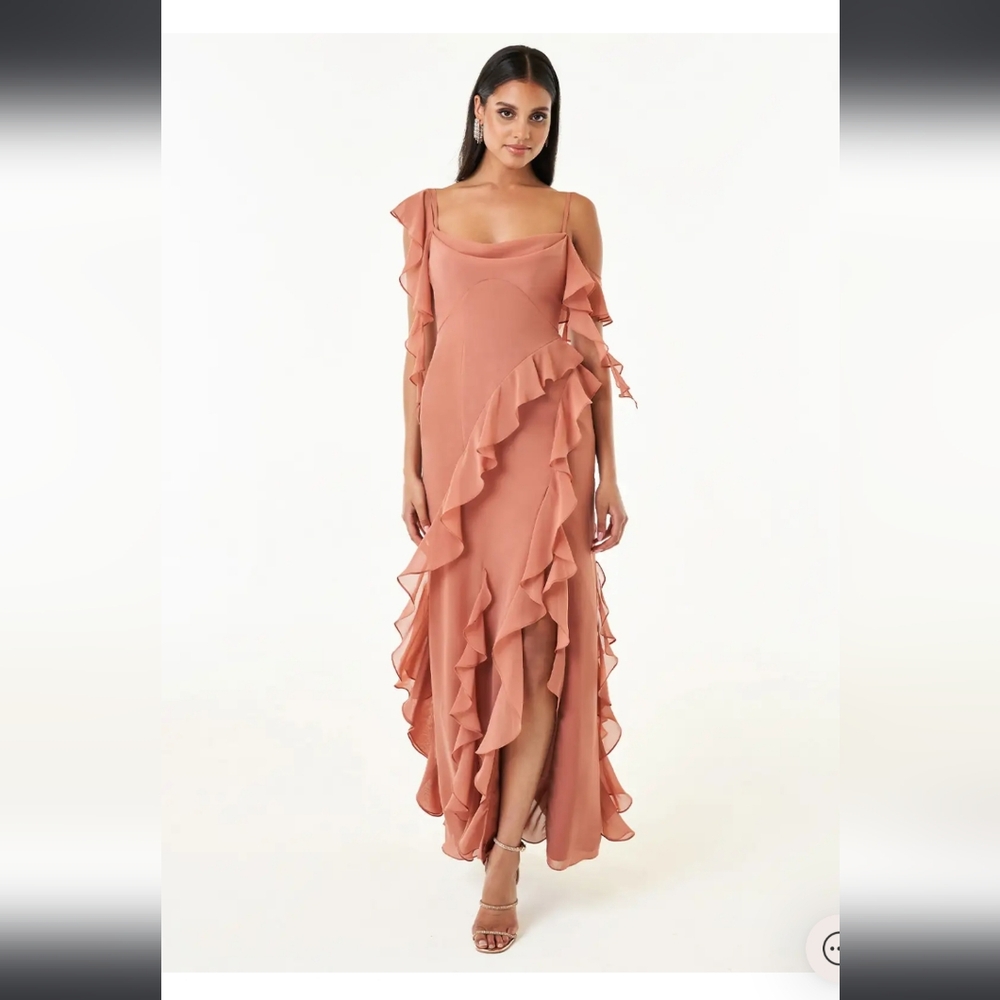Azazie Francesca Copper Dress BRAND NEW